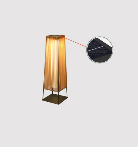 Plastic Rattan Outdoor Post Light