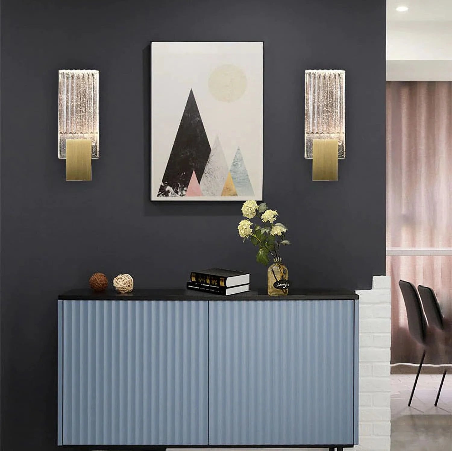 Pleated Crystal Wall Lamp - Yiarolight