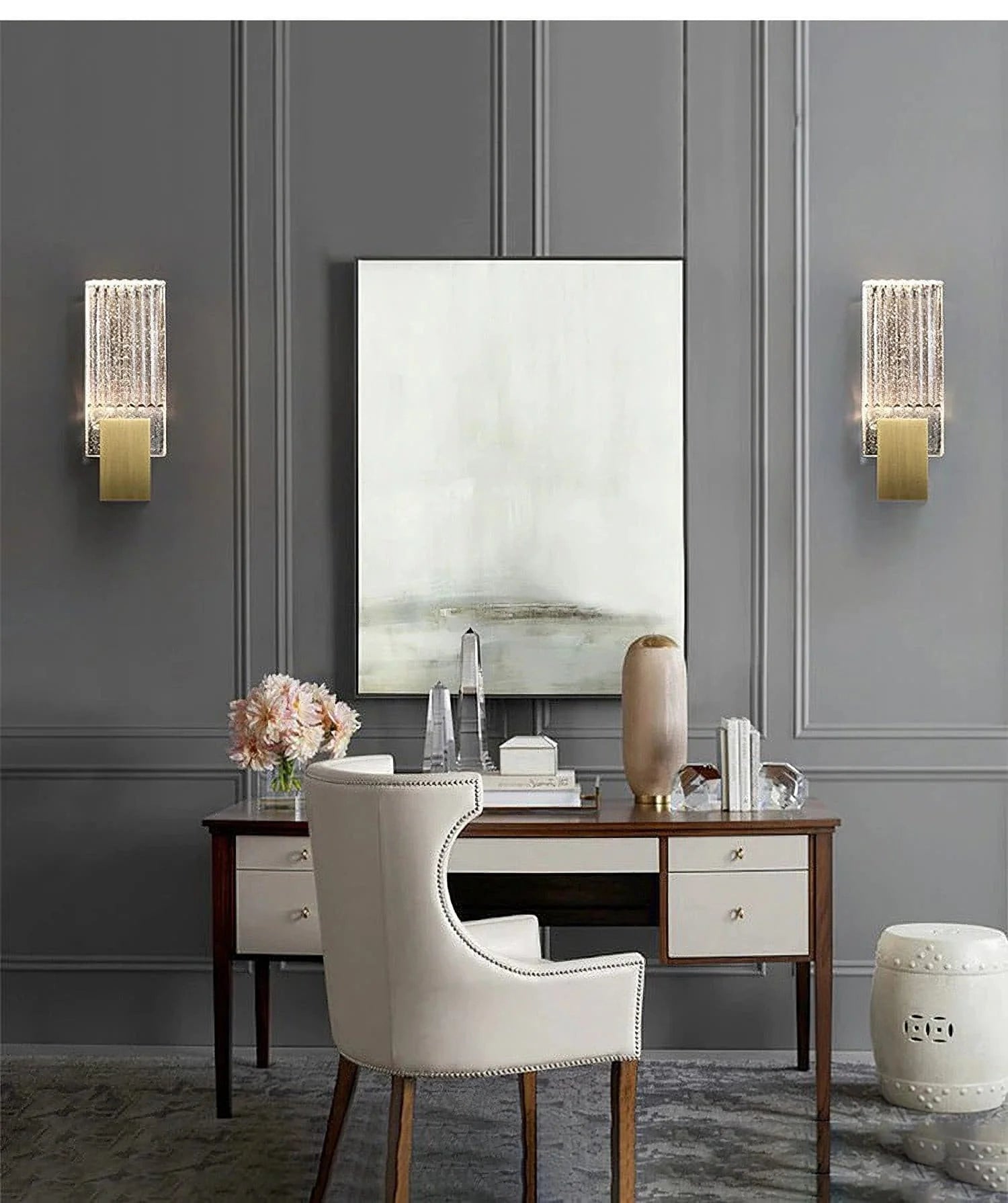 Pleated Crystal Wall Lamp - Yiarolight