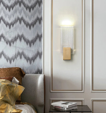 Pleated Crystal Wall Lamp - Yiarolight