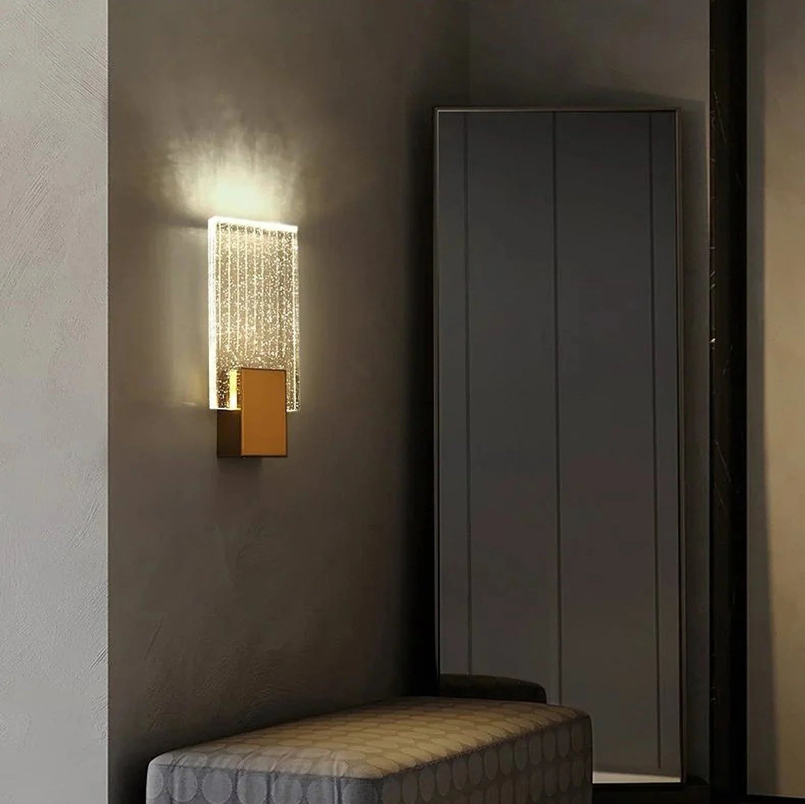 Pleated Crystal Wall Lamp - Yiarolight