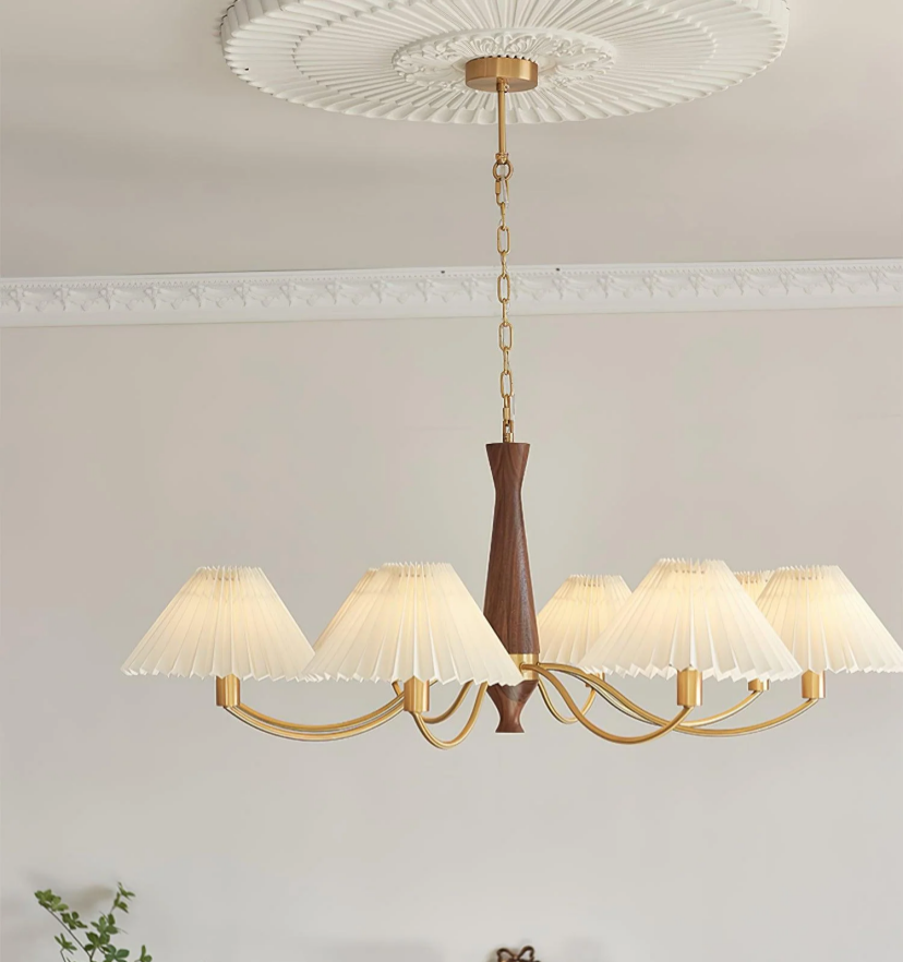 Pleated Chandelier