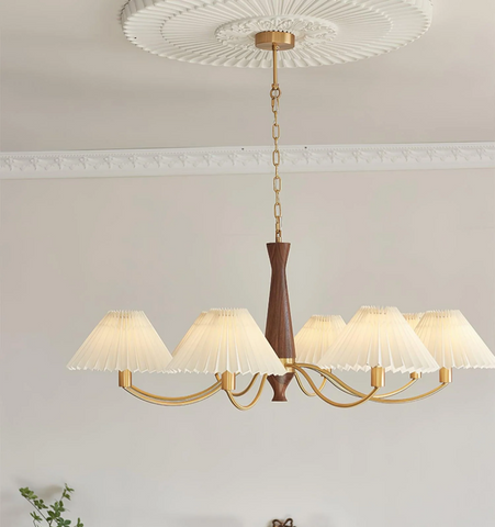 Pleated Chandelier
