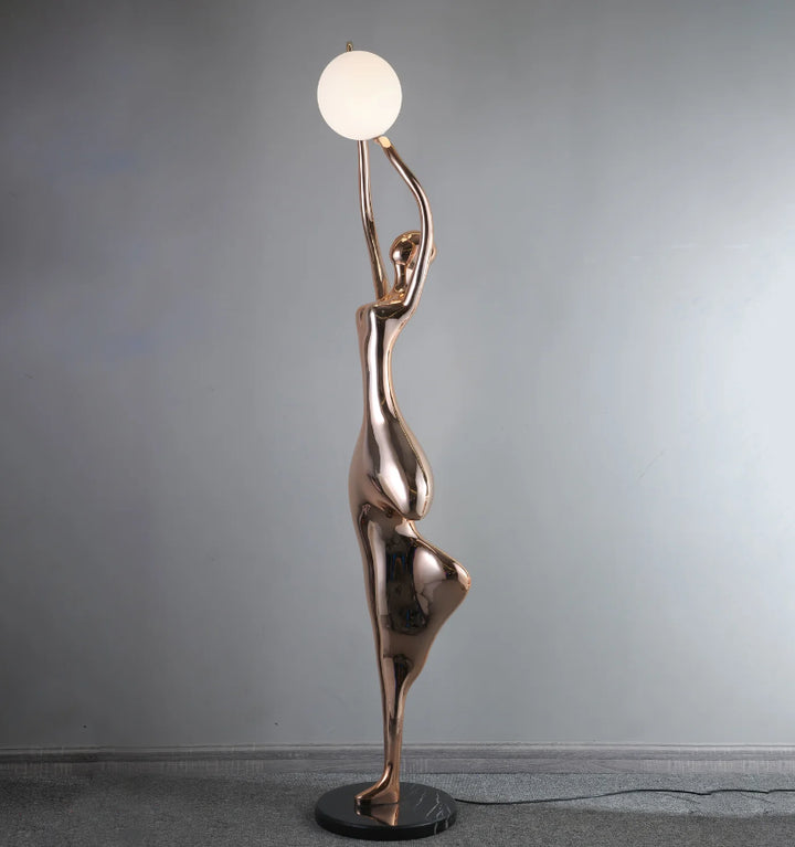 Pose Yoga Sculpture Floor Lamp