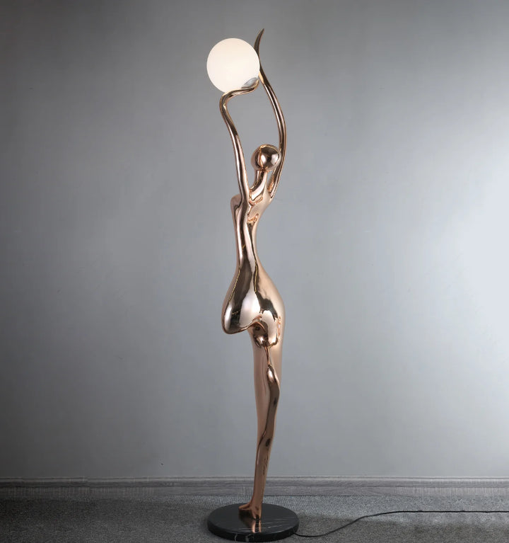 Pose Yoga Sculpture Floor Lamp