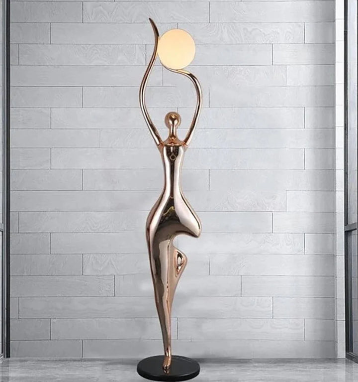 Pose Yoga Sculpture Floor Lamp