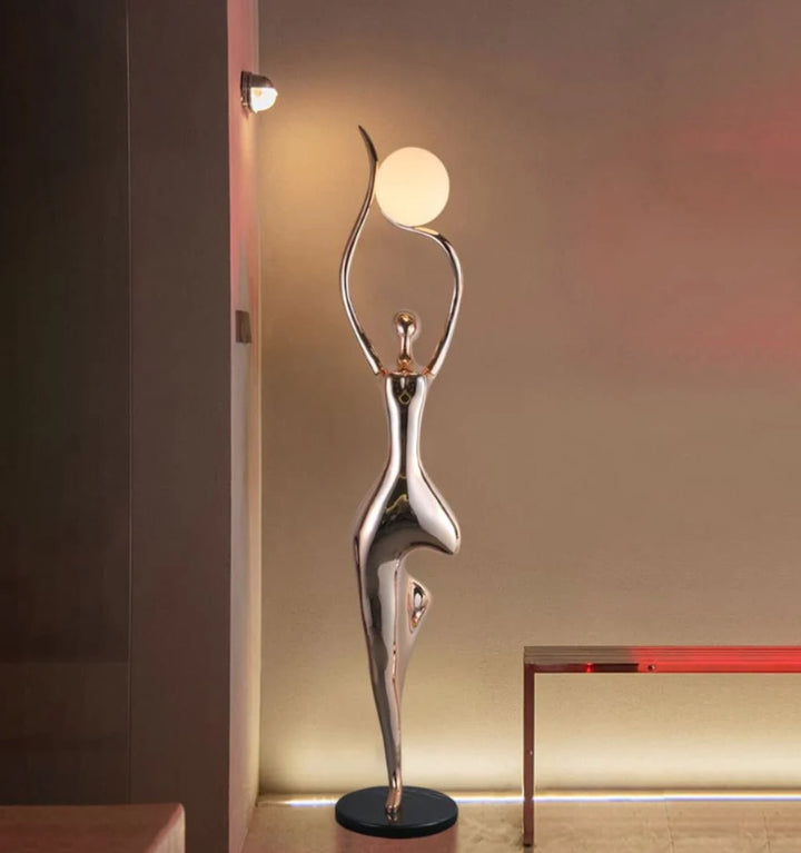 Pose Yoga Sculpture Floor Lamp