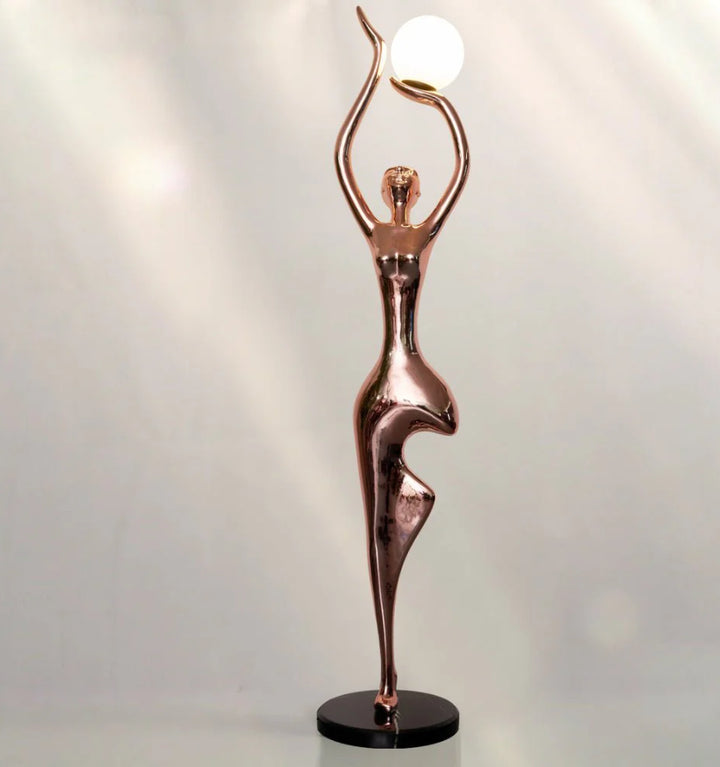 Pose Yoga Sculpture Floor Lamp