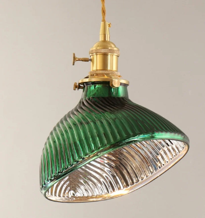 ROSALIE GREEN GLASS PENDANT LIGHT