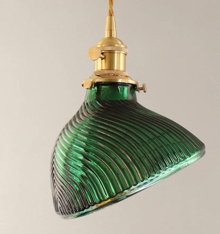 ROSALIE GREEN GLASS PENDANT LIGHT