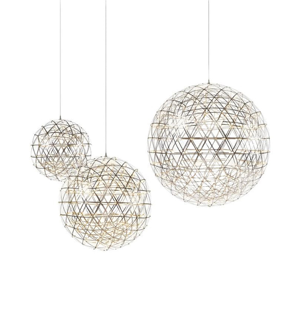 Silver Spark Ball Chandelier