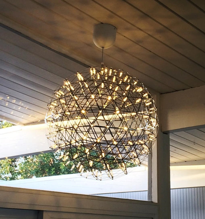 Silver Spark Ball Chandelier