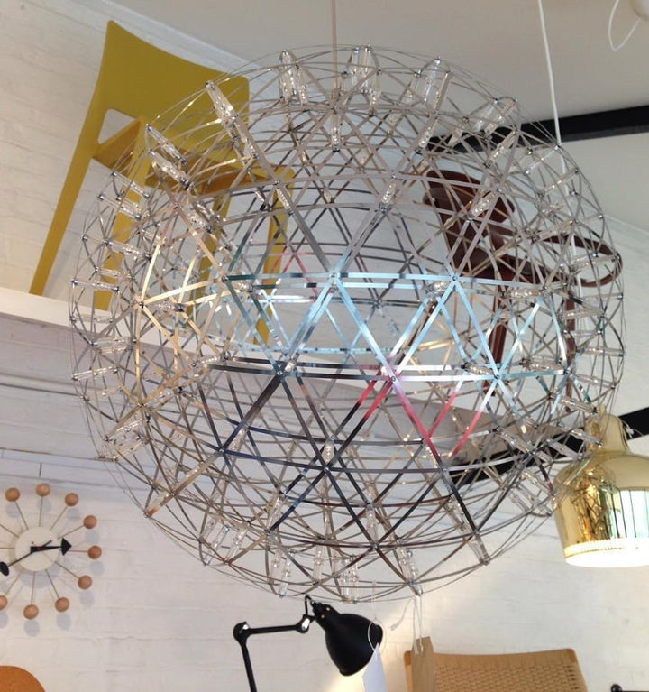 Silver Spark Ball Chandelier