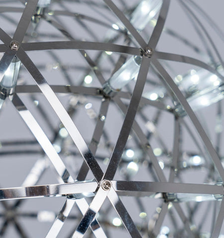 Silver Spark Ball Chandelier