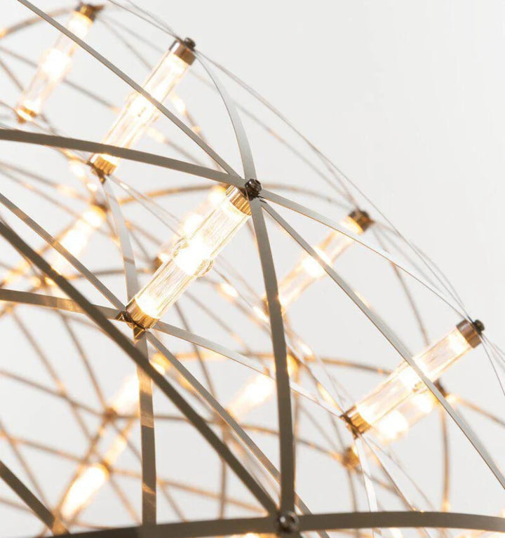 Silver Spark Ball Chandelier