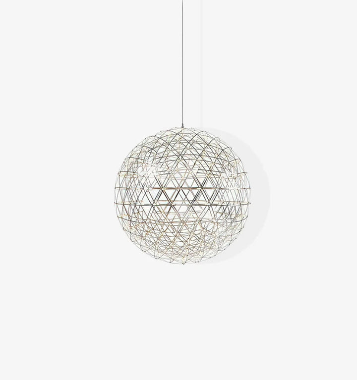 Silver Spark Ball Chandelier