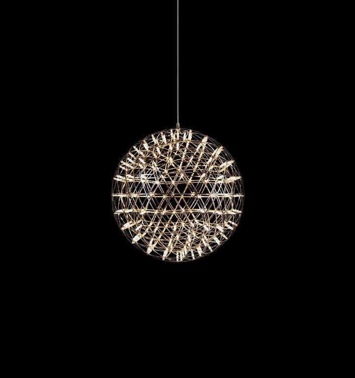 Silver Spark Ball Chandelier