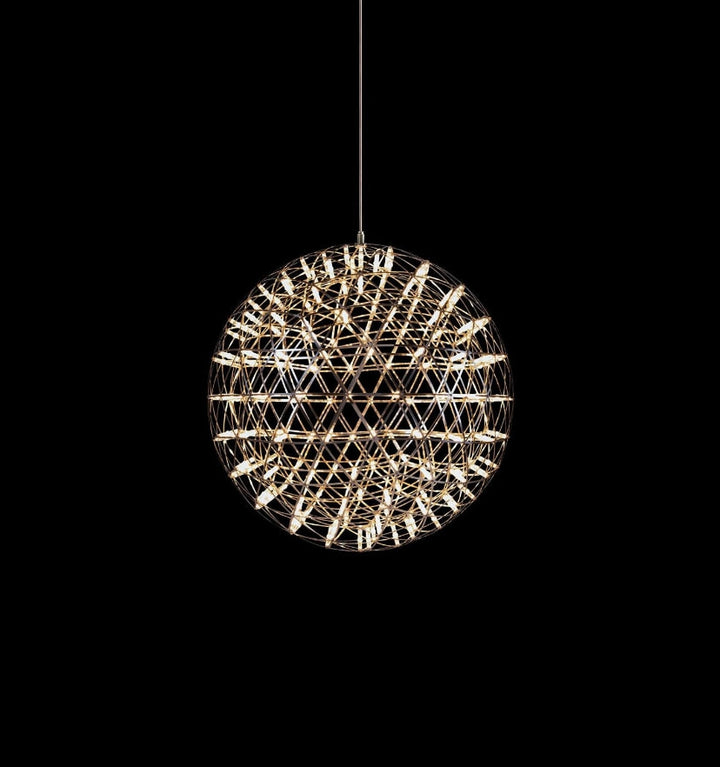 Silver Spark Ball Chandelier