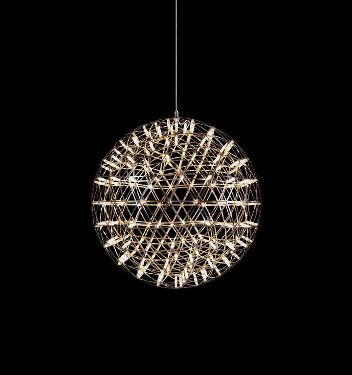 Silver Spark Ball Chandelier