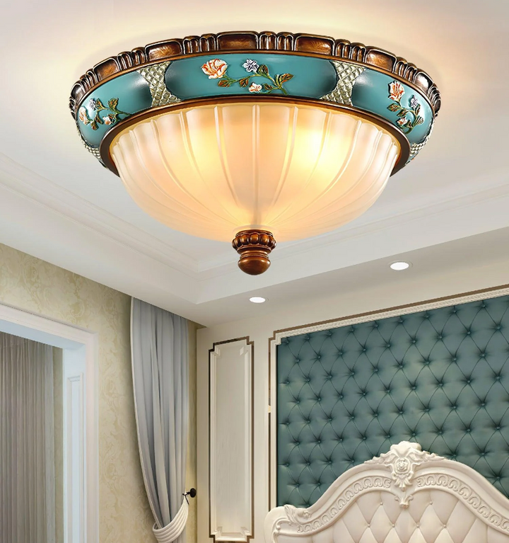 Retro Floral Recessed Ceiling Light