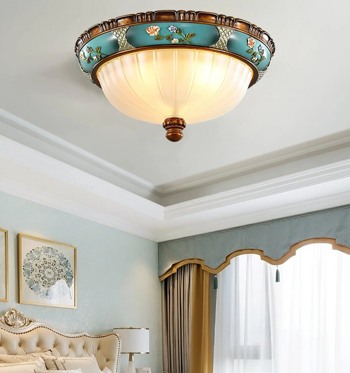 Retro Floral Recessed Ceiling Light