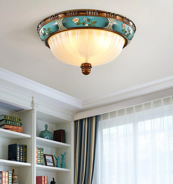 Retro Floral Recessed Ceiling Light