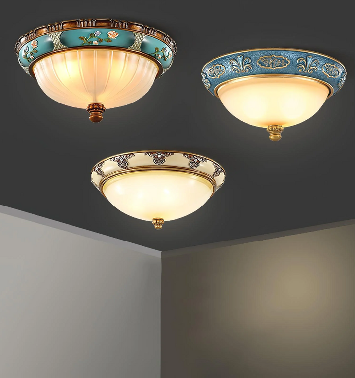 Retro Floral Recessed Ceiling Light