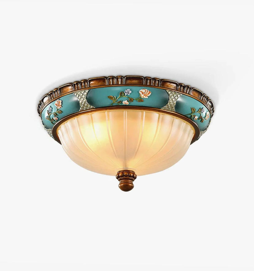 Retro Floral Recessed Ceiling Light