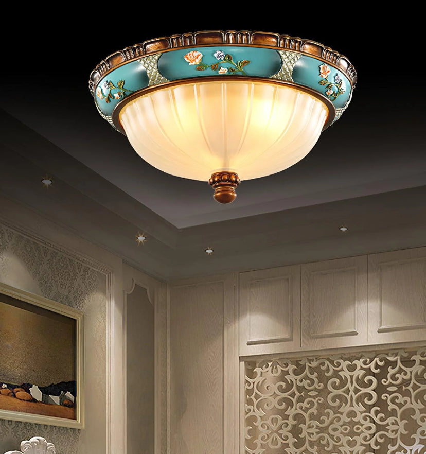 Retro Floral Recessed Ceiling Light