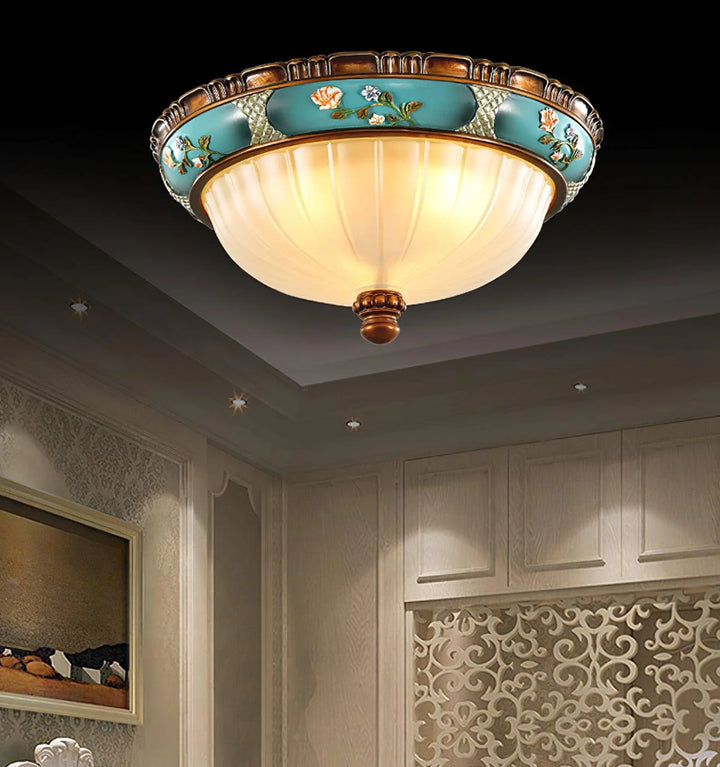 Retro Floral Recessed Ceiling Light