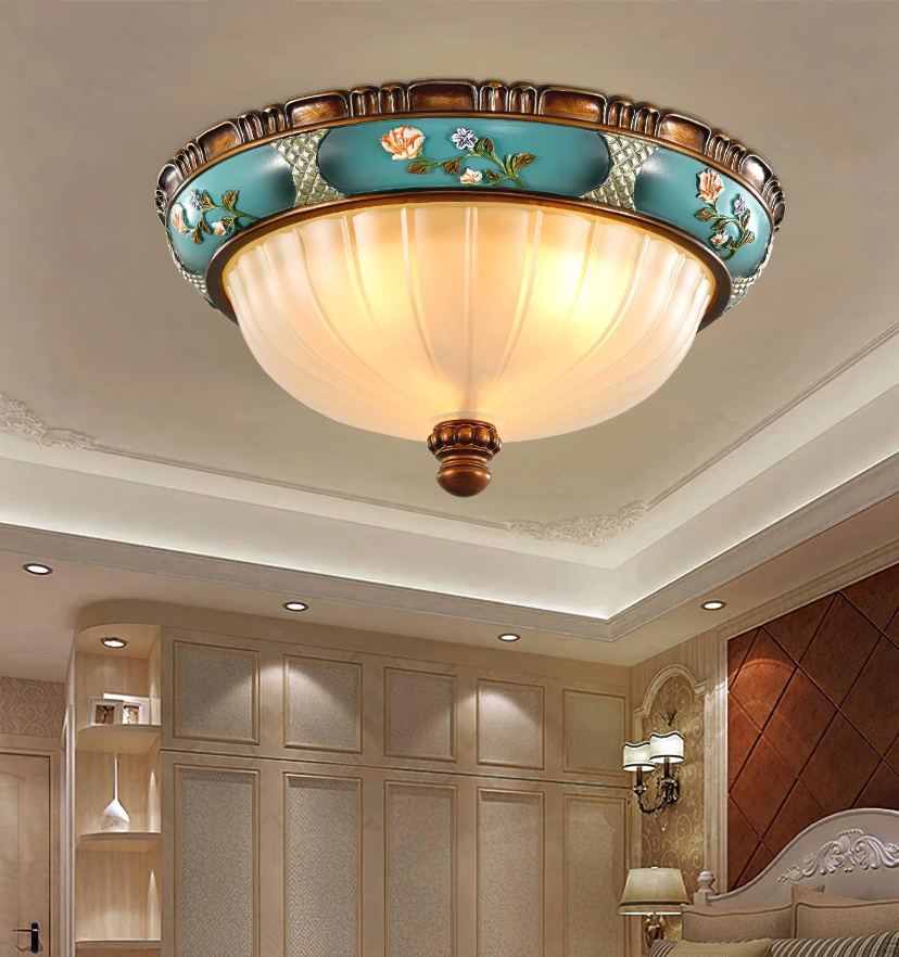 Retro Floral Recessed Ceiling Light