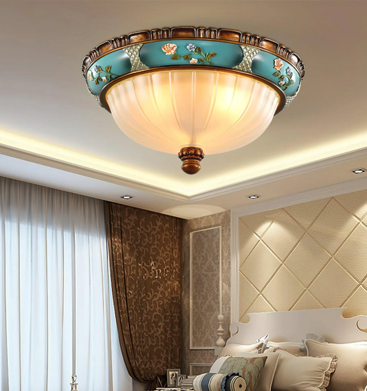 Retro Floral Recessed Ceiling Light