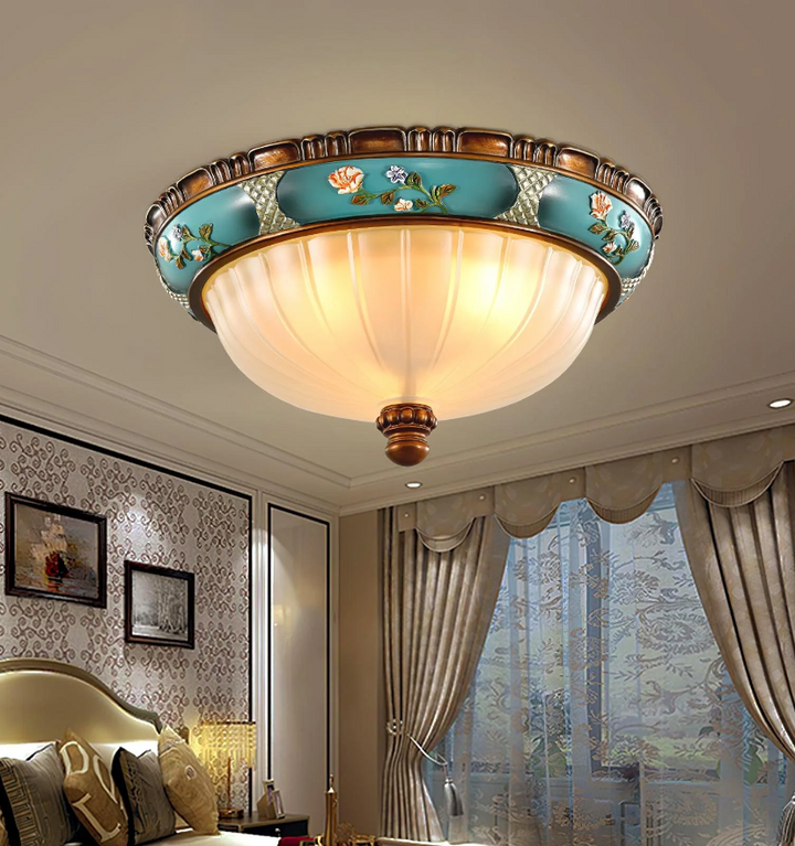 Retro Floral Recessed Ceiling Light