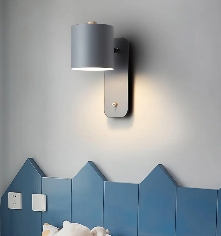 Rotatable Cylinder Plug-in Wall Lamp