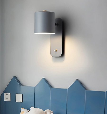Rotatable Cylinder Plug-in Wall Lamp