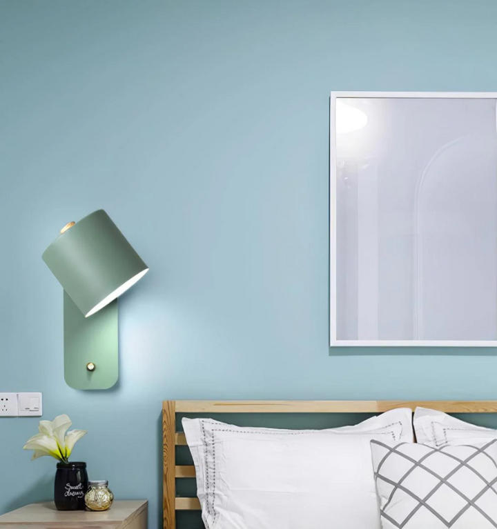 Rotatable Cylinder Plug-in Wall Lamp