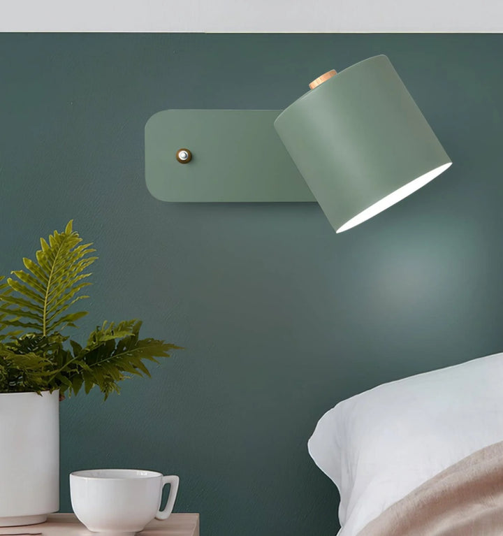 Rotatable Cylinder Plug-in Wall Lamp