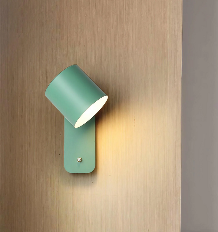 Rotatable Cylinder Plug-in Wall Lamp