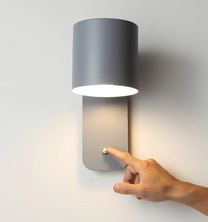 Rotatable Cylinder Plug-in Wall Lamp