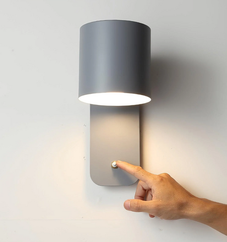 Rotatable Cylinder Plug-in Wall Lamp