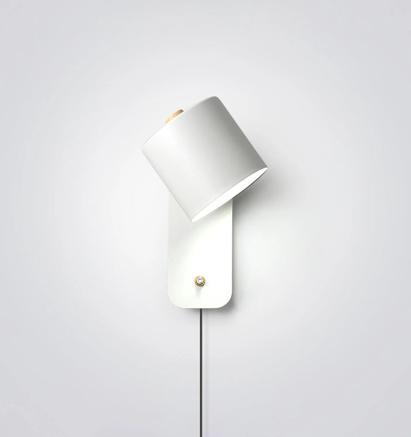Rotatable Cylinder Plug-in Wall Lamp