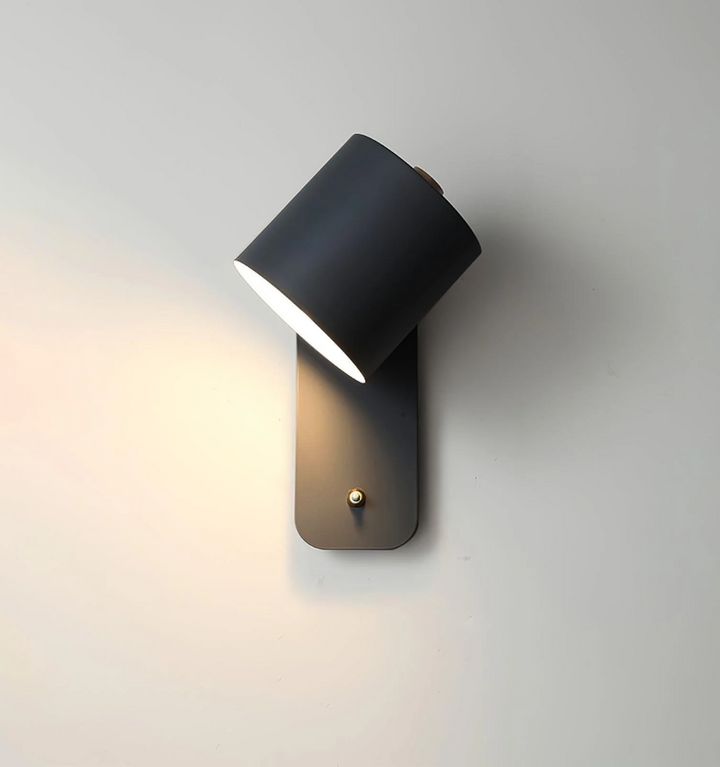 Rotatable Cylinder Plug-in Wall Lamp