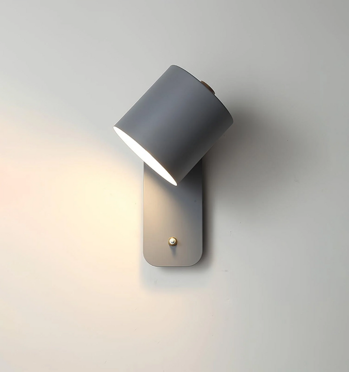 Rotatable Cylinder Plug-in Wall Lamp