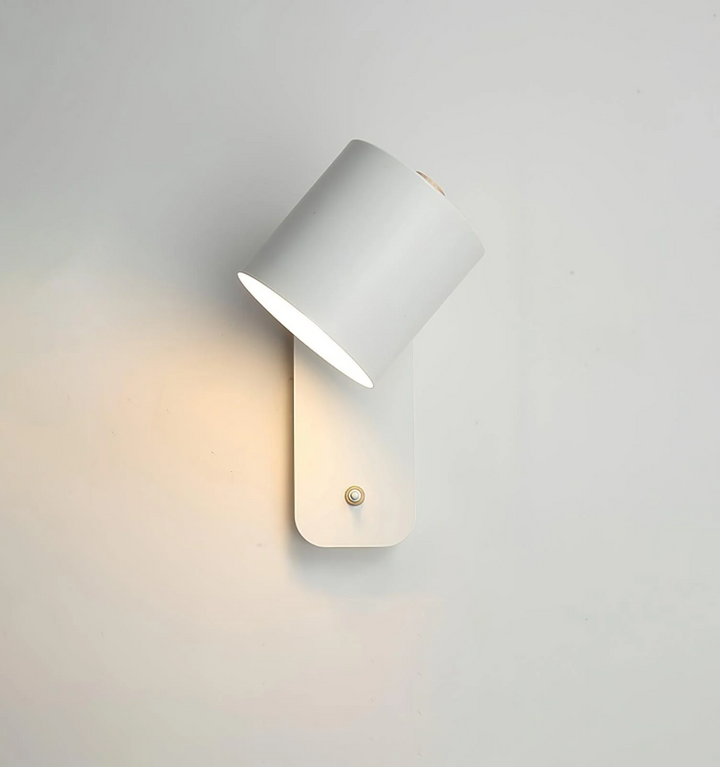 Rotatable Cylinder Plug-in Wall Lamp