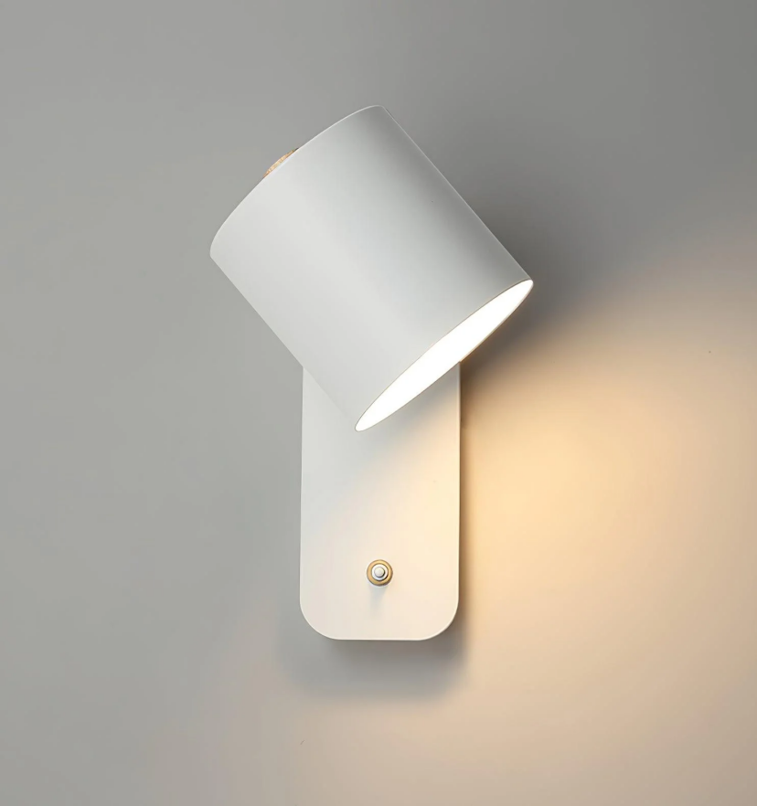 Rotatable Cylinder Plug-in Wall Lamp