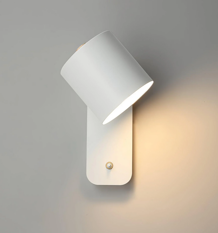 Rotatable Cylinder Plug-in Wall Lamp