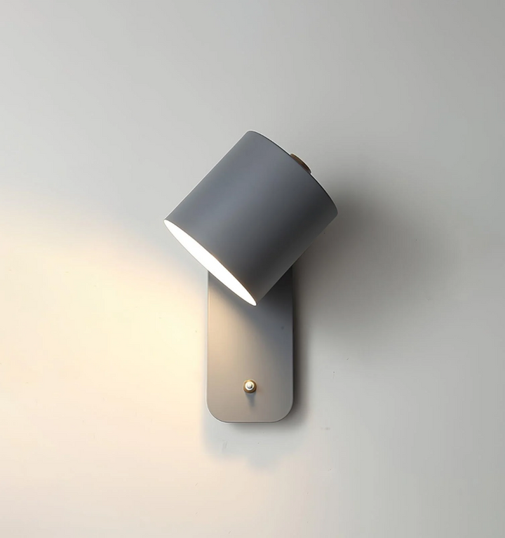 Rotatable Cylinder Plug-in Wall Lamp