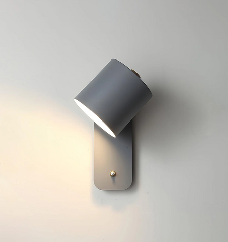Rotatable Cylinder Plug-in Wall Lamp