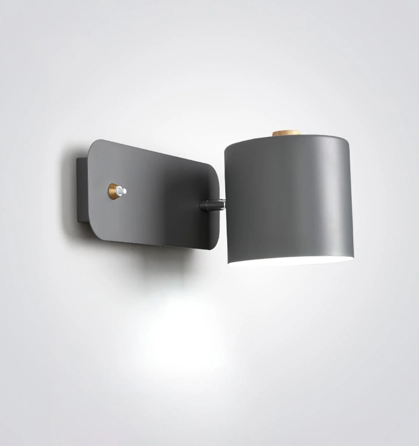 Rotatable Cylinder Plug-in Wall Lamp