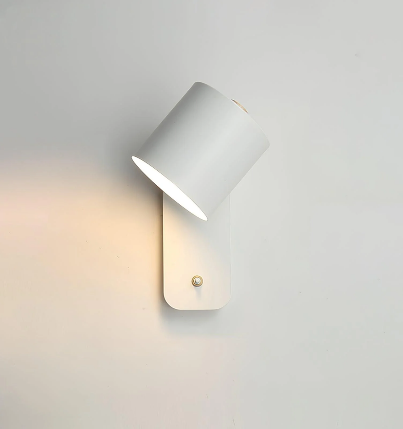 Rotatable Cylinder Plug-in Wall Lamp